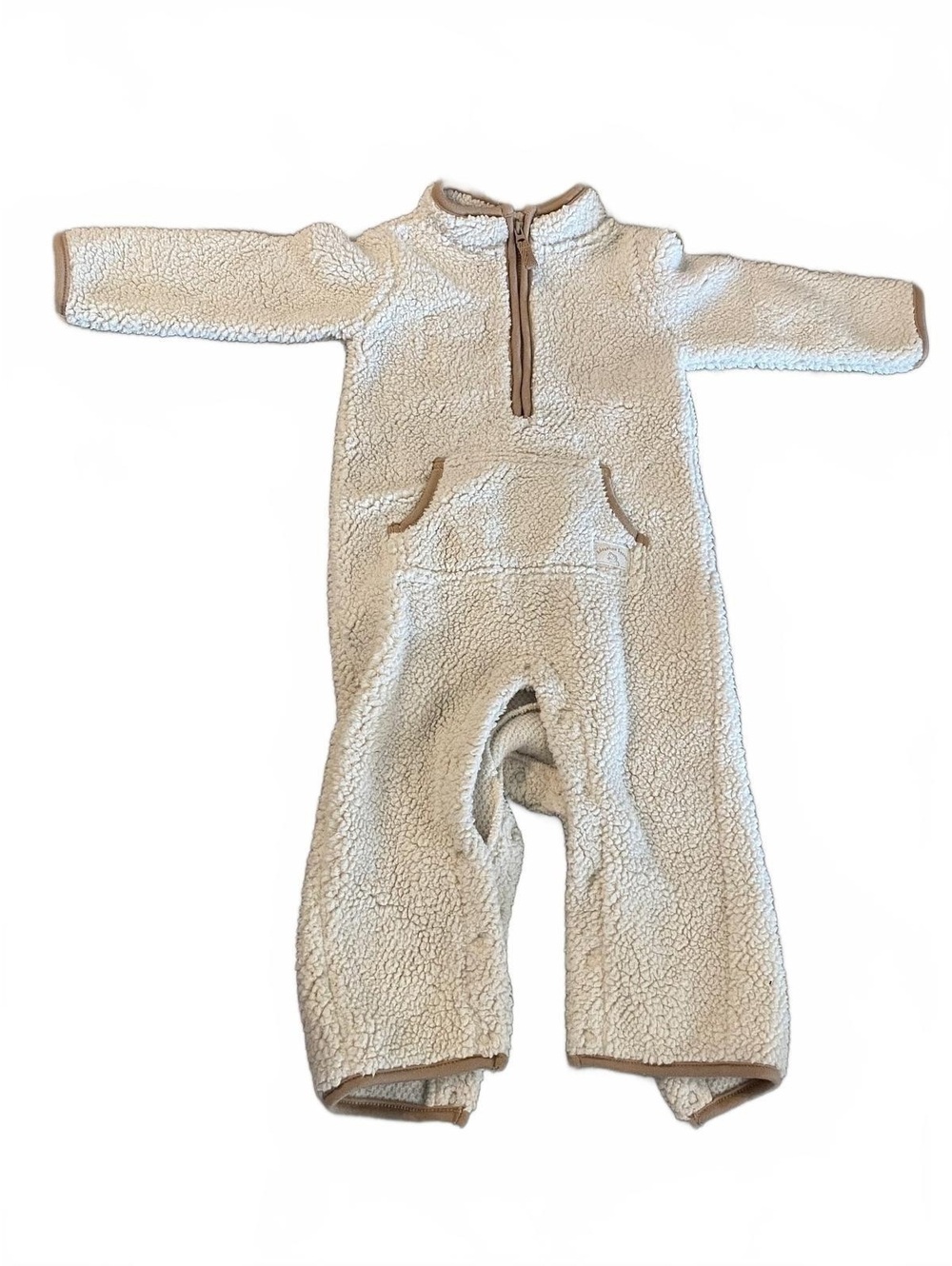 Carter's 18 Month Beige Sherpa Fleece One-Piece Outfit